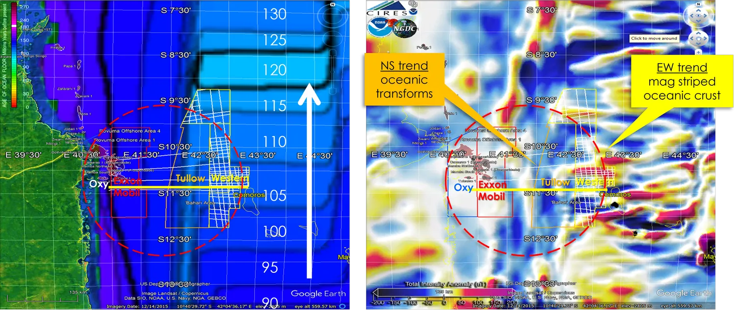 Age of ocean crust and seafloor magnetic anomalies